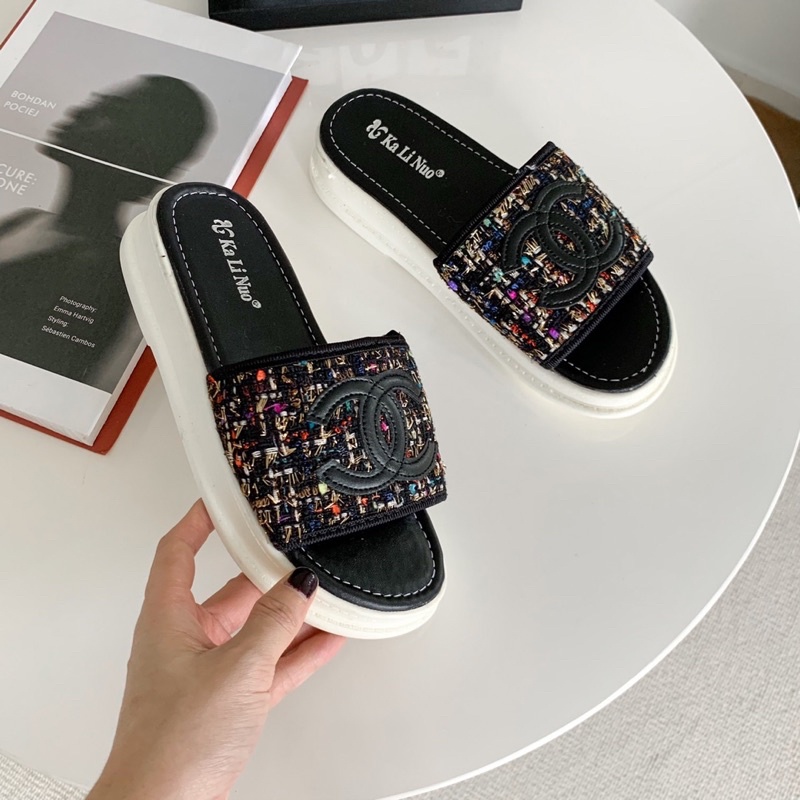 SORAMI.SHOES-Dép bánh mì thời trang nữ quai mềm đế nhẹ êm