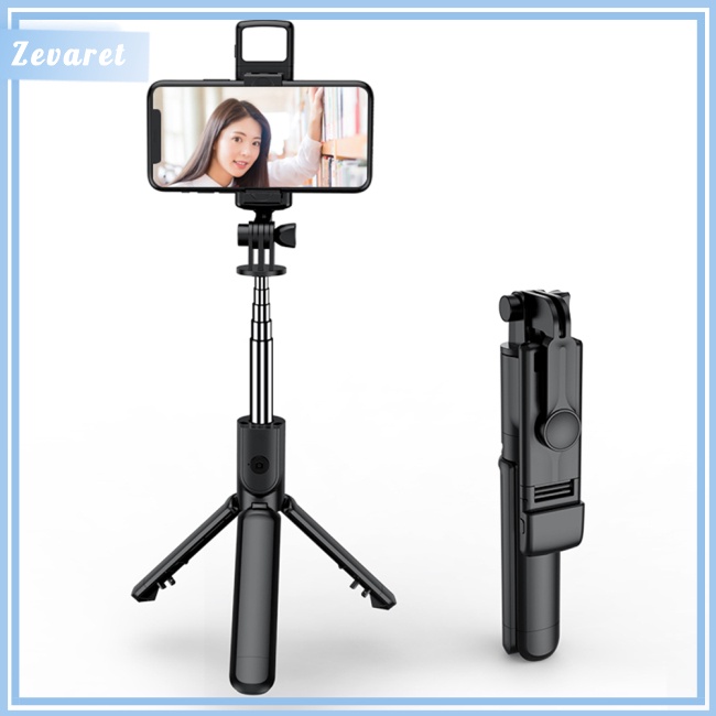 Gậy Selfie Zevaret S03s Không Dây Kết Nối Bluetooth Có Đèn Mini Mở Rộng Cho Điện Thoại