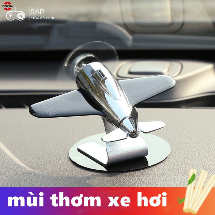 Máy Lọc Không Khí Năng Lượng Mặt Trời Hợp Kim Nhôm Máy Lọc Không Khí Xe Hơi Nước Hoa Nước Hoa Cho Xe Ô Tô Mô Hình Máy Bay Điều Khiển Trung Tâm Trang Trí Tự Động Ô Tô Hương phụ Kiện