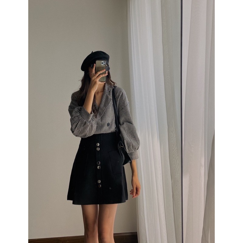 áo khoác kẻ houndstooth 021