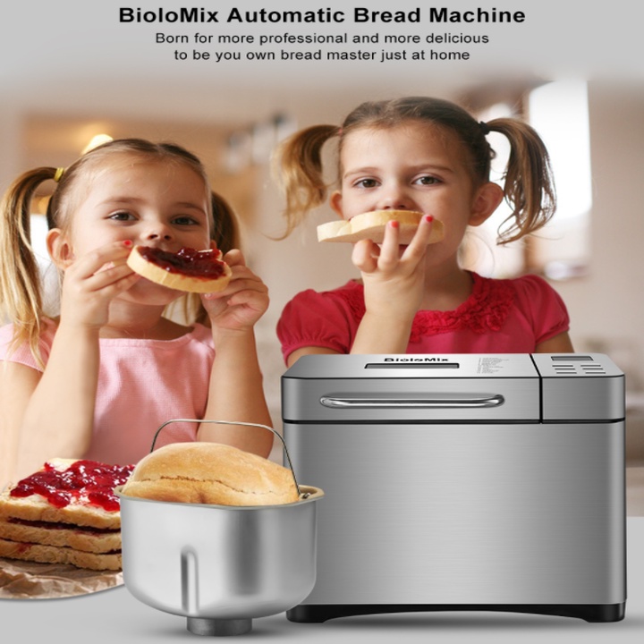 Máy làm bánh mì tự động BBM013, công suất máy 650W. Thương hiệu cao cấp BioloMix