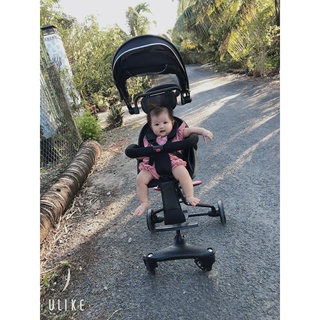 Xe đẩy đi dạo gấp gọn 4 bánh 2 chiều