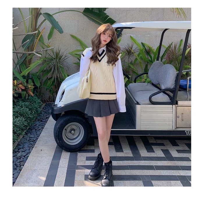 Áo gile phong cách hàn quốc - HÀNG CÓ SẴN