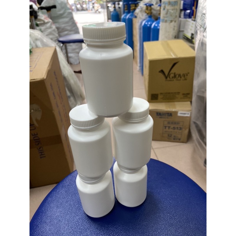 Lọ nhựa 100ml trắng sứ combo 50c