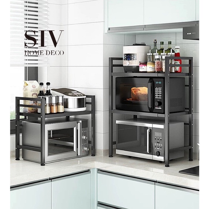 Kệ Lò Vi Sóng kích thước có thể điều chỉnh SIV 2/3 tầng-Kệ Để Lò Vi Sóng ,Kệ Để Đồ Nhà Bếp