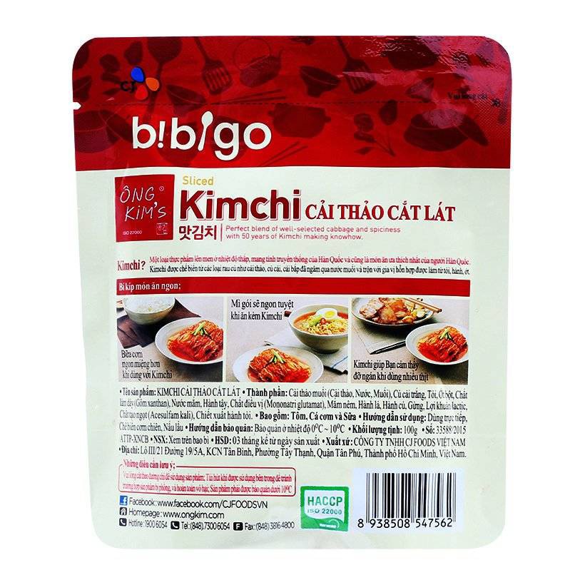 KIM CHI CẢI THẢO CẮT LÁT BIBIGO 100G ( SHOP XIN PHÉP CHỈ SHIP NỘI THÀNH HÀ NỘI )