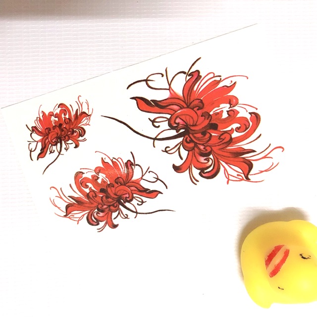 Hình xăm dán hoa bỉ ngạn hoa đẹp 10x6cm_ mua 5 tặng 1 mini xinh