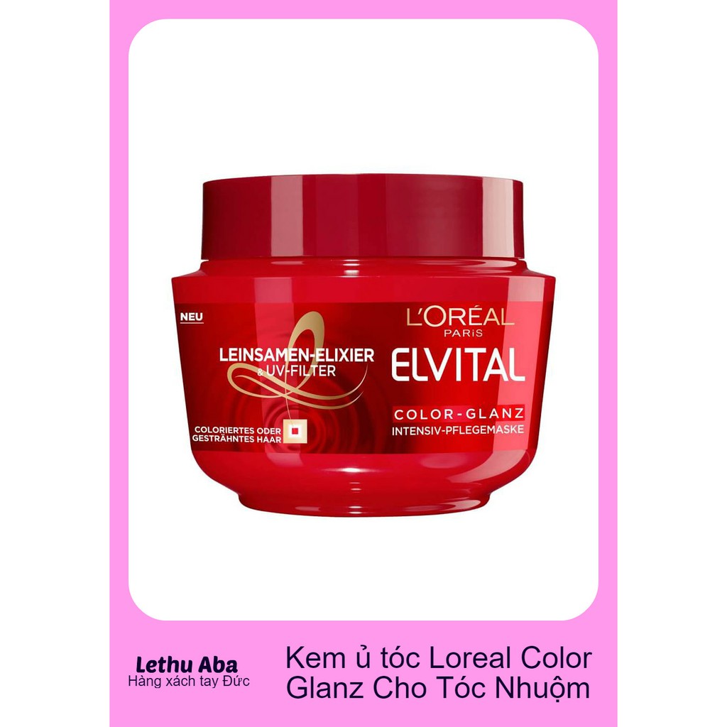 🌼🔔Kem ủ tóc Loreal Elvital dưỡng tóc mềm mượt