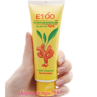 Sữa rửa mặt nghệ E100 100g 100% chính hãng