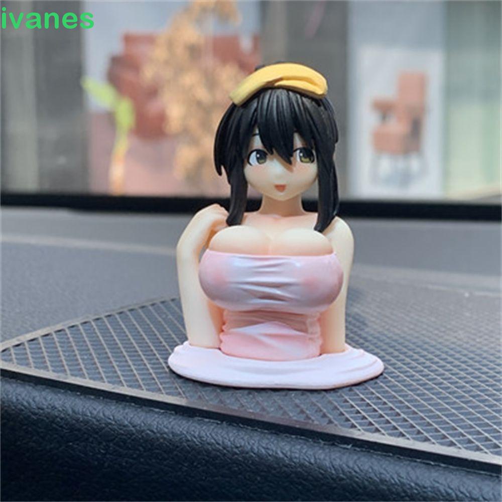 Đồ chơi mô hình nhân vật Enoki Tomohide Kanako của anime Nhật Bản dùng để trang trí xe hơi chất liệu PVC