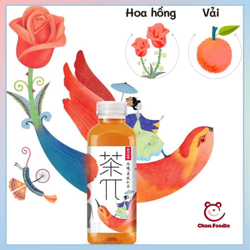 Trà trái cây Nongfu Spring - Trà hoa quả Nông Phu Sơn Tuyền giải nhiệt thanh mát - Dạng chai 500ml