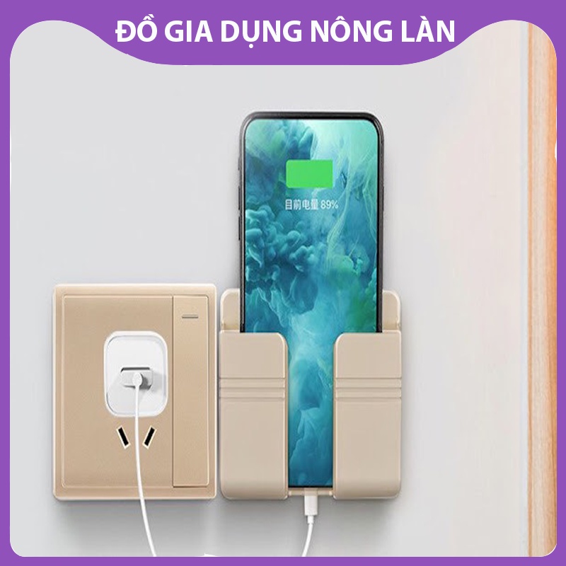 Giá dán tường để điện thoại Remote điều khiển, giá đỡ sạc điện thoại treo tường kệ đựng đồ dán tường đa năng NL Shop