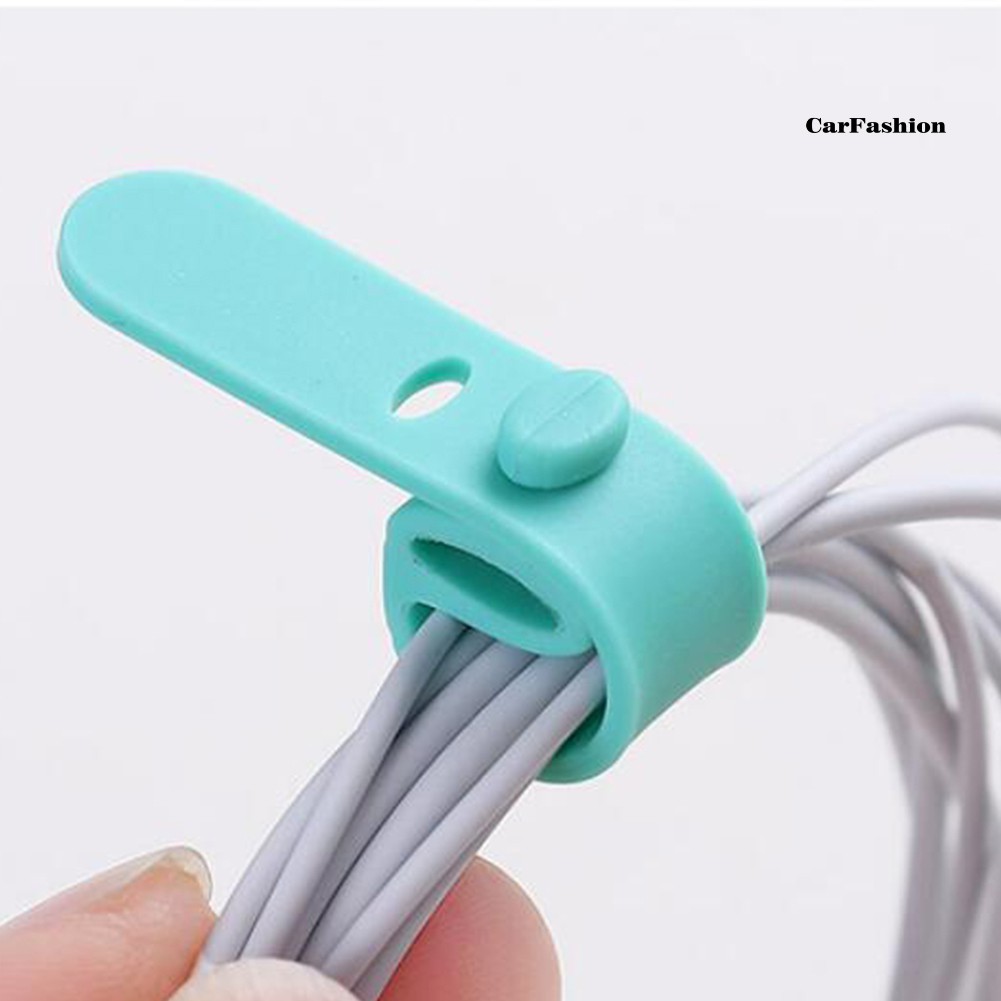 Set 4 Dụng Cụ Giữ Dây Cáp Bằng Silicone Tiện Lợi