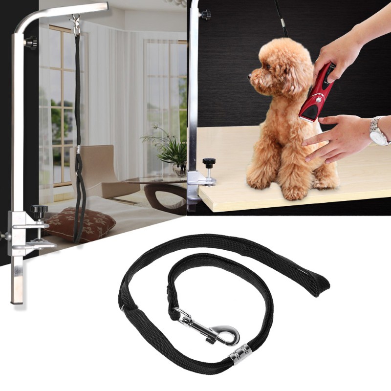 Dog Pet Cat Animal Noose Loop Lock Clip Rope Pet Grooming Table Arm Bath 52cm