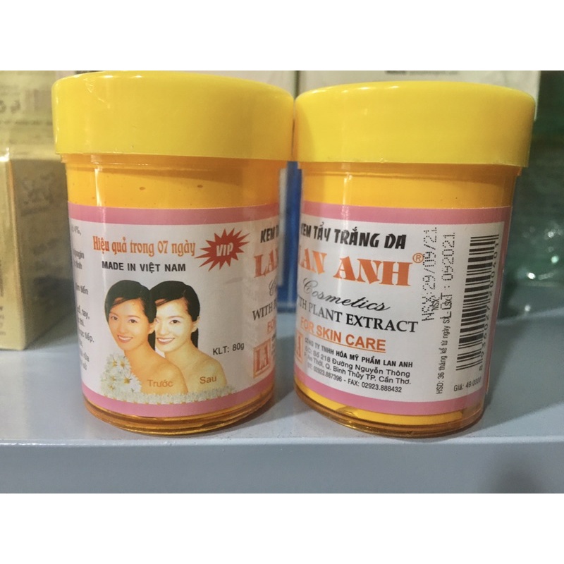 kem Tẩy trắng da toàn thân Lan Anh hủ da tế 80g