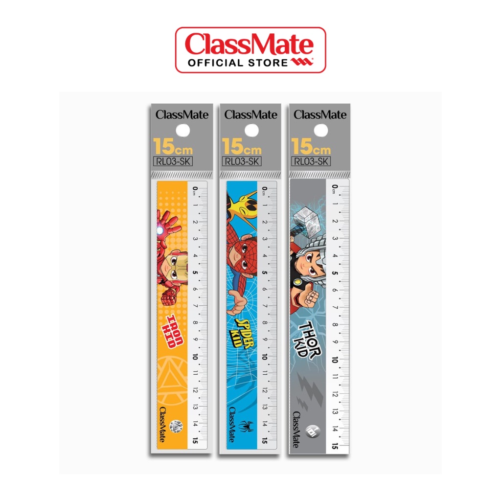 Thước Kẻ CLASSMATE Hình Siêu Nhân Cho Bé RL03-SK (15cm)