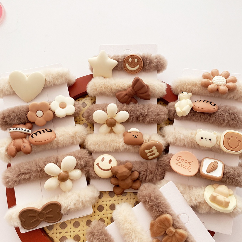 Set 5 Dây Buộc Tóc Đính Hoa Dễ Thương Cho Bé Gái