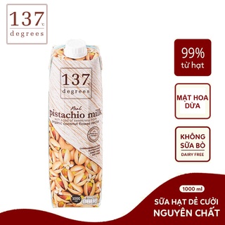 HỘP 1 LÍT SỮA HẠT DẺ NGUYÊN CHẤT PISTACHIO MILK (CASHEW BLEND) ORIGINAL 137 DEGREES