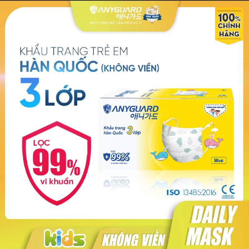 Khẩu trang Anyguard  trẻ em