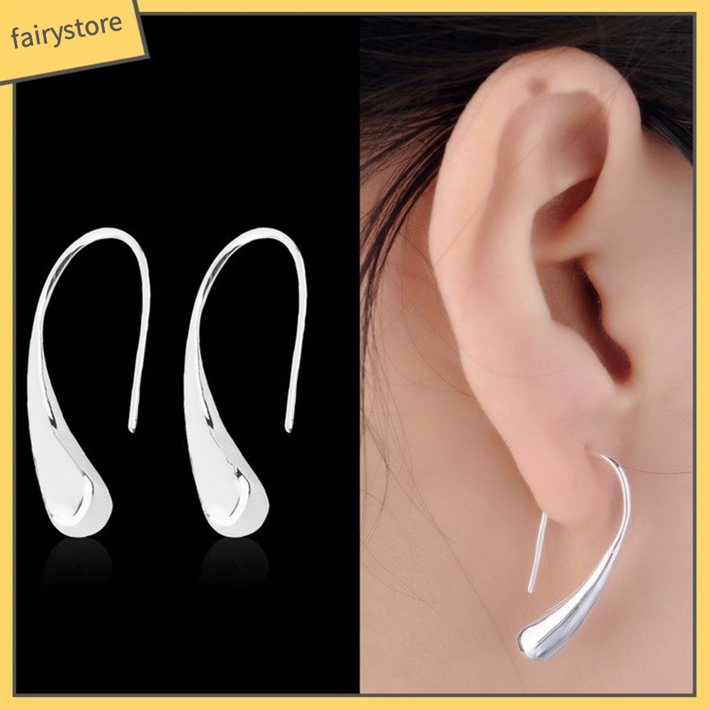 Hoa Tai Xi Bạc Dáng Dài Cho Nữ