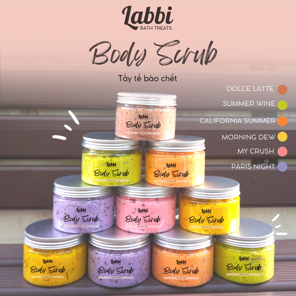 TỔNG HỢP [Labbi] Body Scrub / Tẩy tế bào chết body