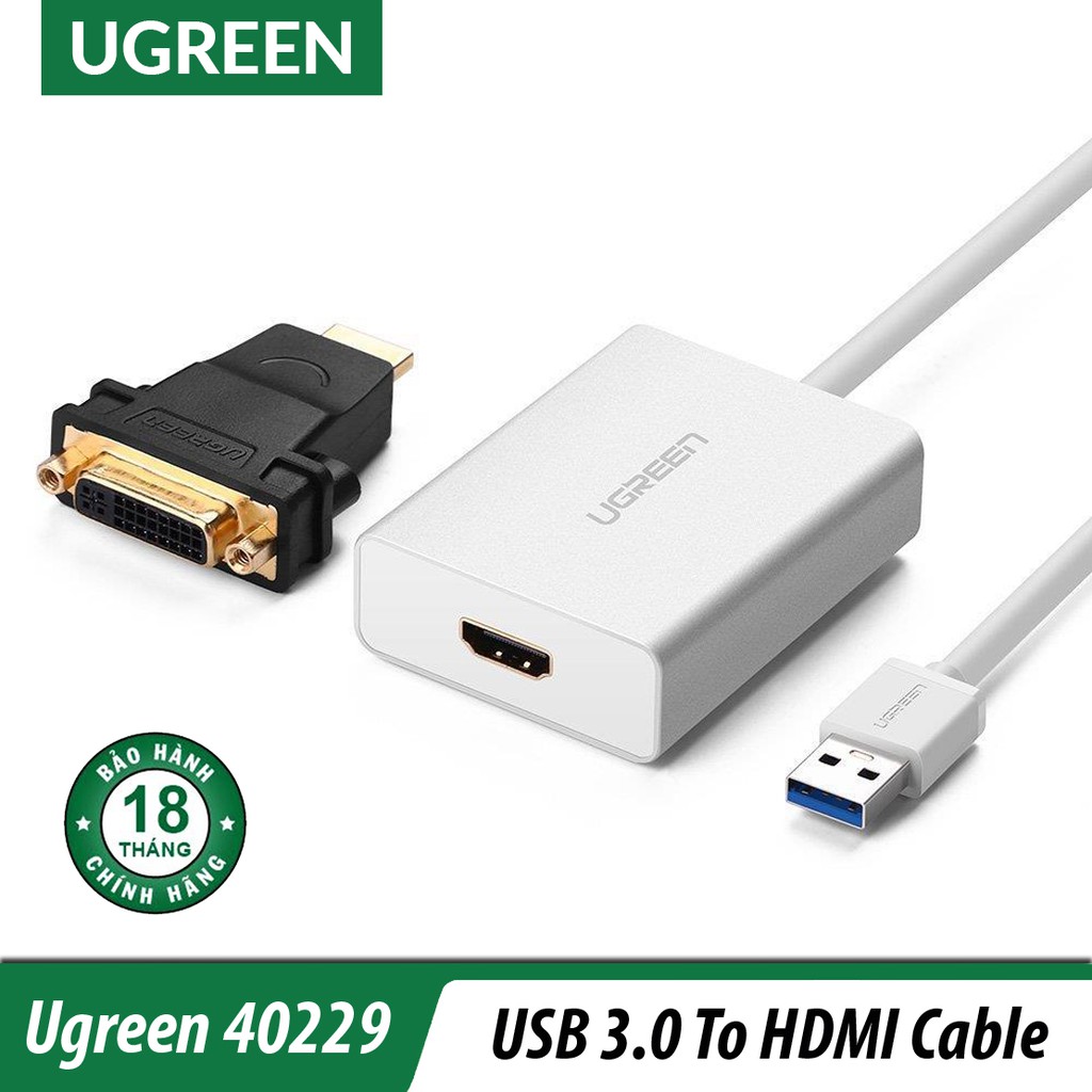 Bộ Chuyển USB 3.0 Sang HDMI Cao Cấp | UGREEN 40229 Chính Hãng