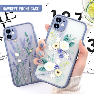 Ốp điện thoại trong suốt kiểu hoa nổi 3D cho IPHONE 11 PRO MAX X XR XS MAX 7 8 PLUS SE 2020