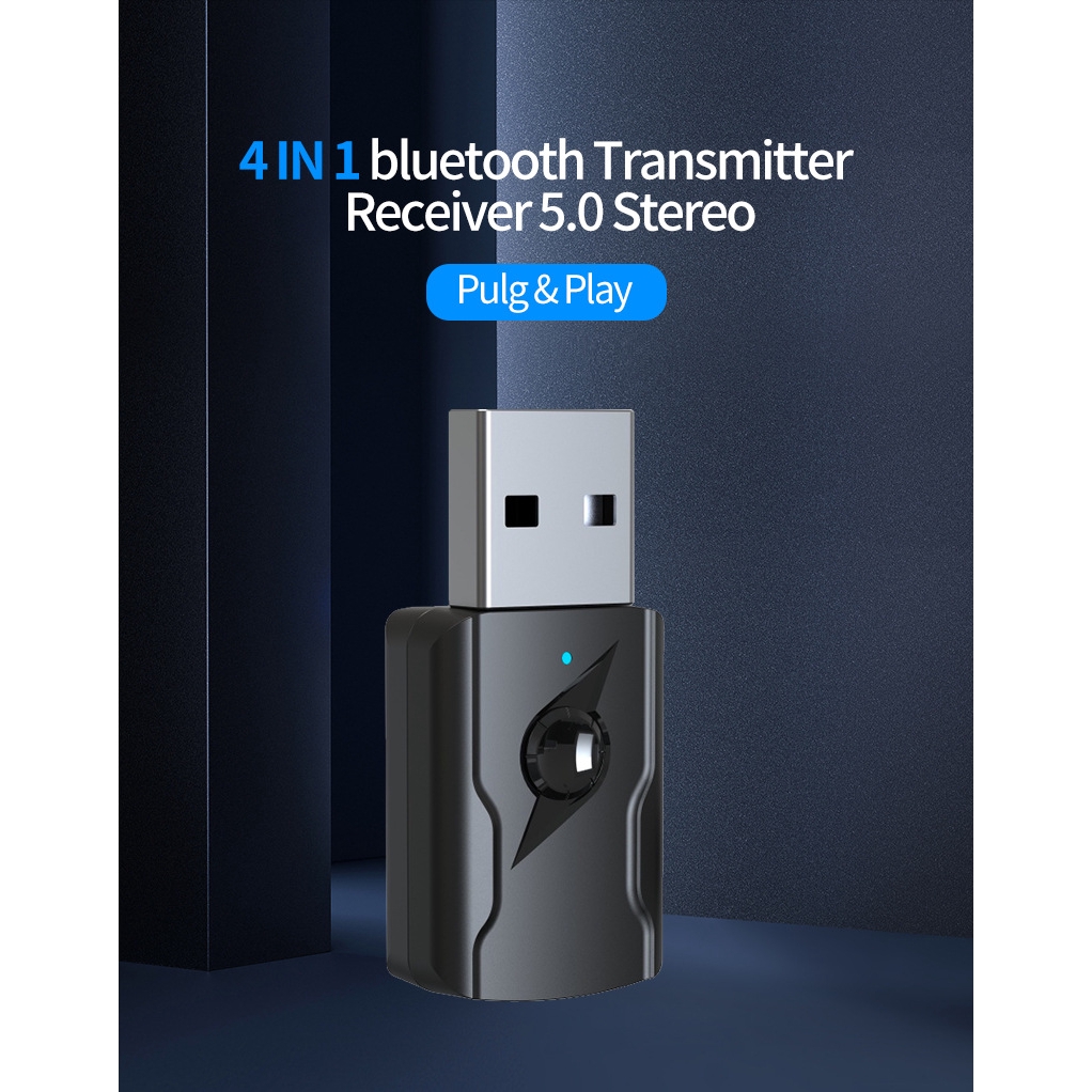 Bộ Chuyển Đổi Âm Thanh 4 Trong 1 Usb Bluetooth 5.0 Aux Audio / Tv / Car / Pc Lg