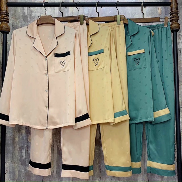 Combo 2 bộ pizama lụa cao cấp shop thuthao