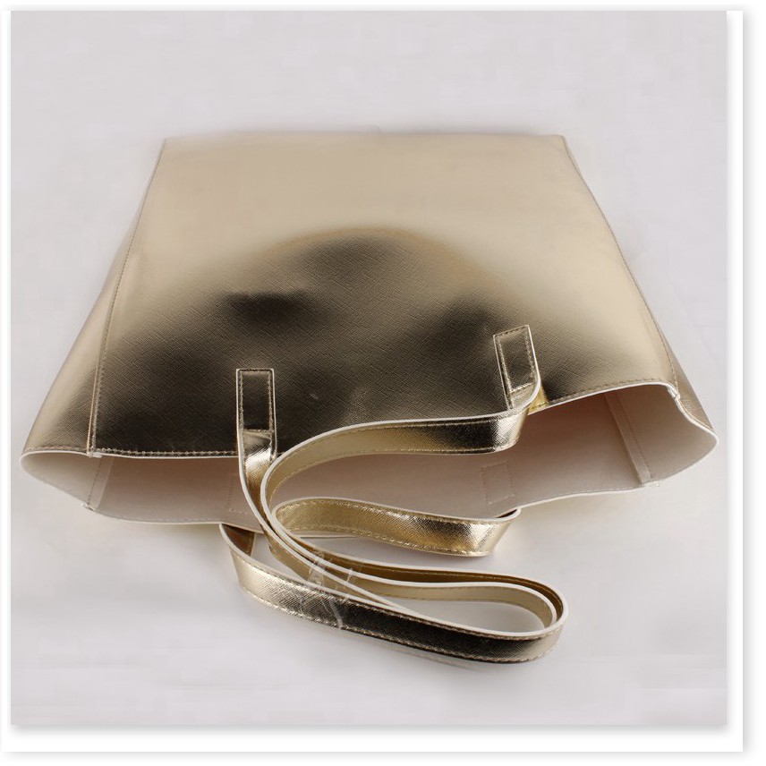 [Mã GG] Túi xách đeo vai Gàvenchy ánh vàng gift tặng 2017 cao 42cm ngang 41.5cm rộng đáy 6cm