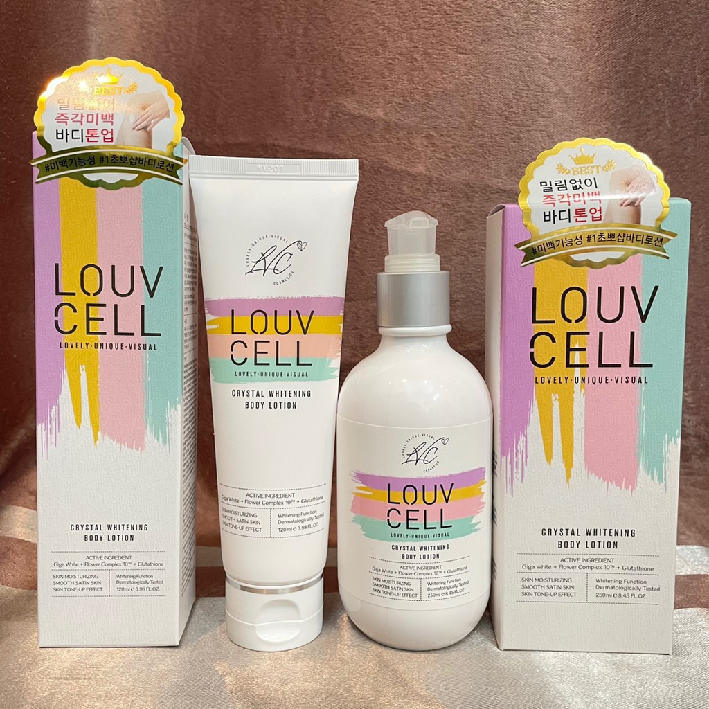 Body Lotion Dưỡng Thể Trắng Da LOUV CELL Crystal Whitening 250ml | BigBuy360 - bigbuy360.vn