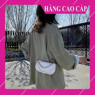 👛ẢNH SHOP CHỤP👛 Túi kẹp nách nữ da vân cá sấu dây xích BH 429