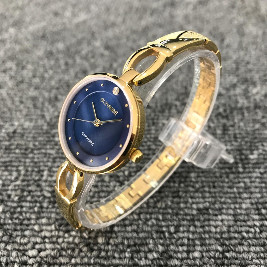 Đồng hồ nữ dây kim loại mặt kính sapphire chống xước Sunrise SL723LK đen