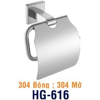 Hộp đựng giấy inox lắp giấy vệ sinh bóng và mờ