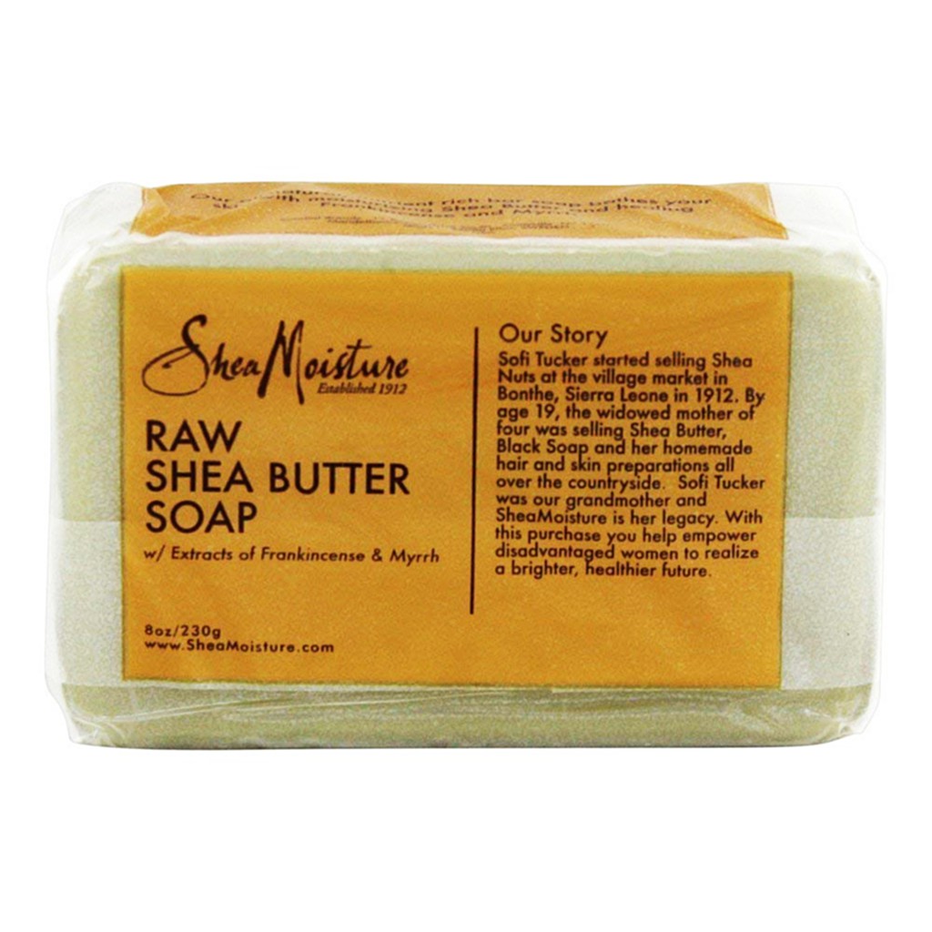 Shea Moisture xà phòng Raw Butter Facial Bar Soap chống lão hóa