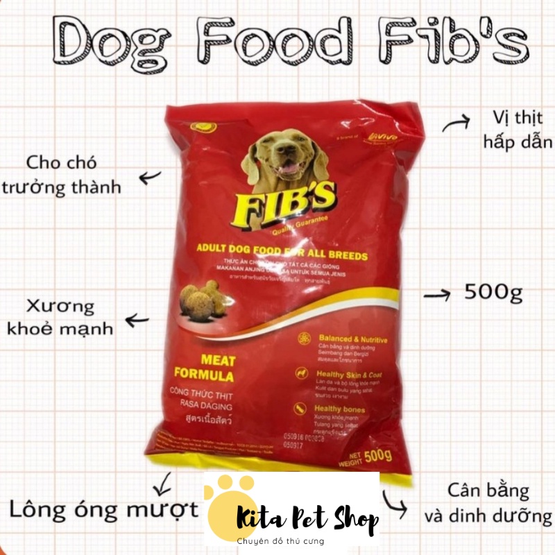 Thức Ăn Cho Chó Gói 400gr Chó Con Chó Trưởng Thành Chó Lớn Ganador - FIB's- Smartheart - adult - puppy