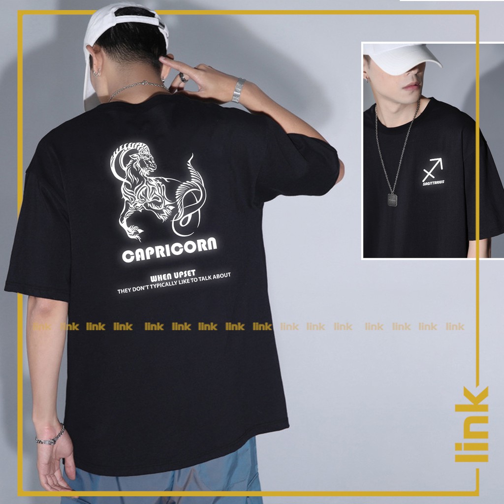 Áo phản quang bạc Cung Ma Kết - Cung Hoàng Đạo  tay lỡ unisex