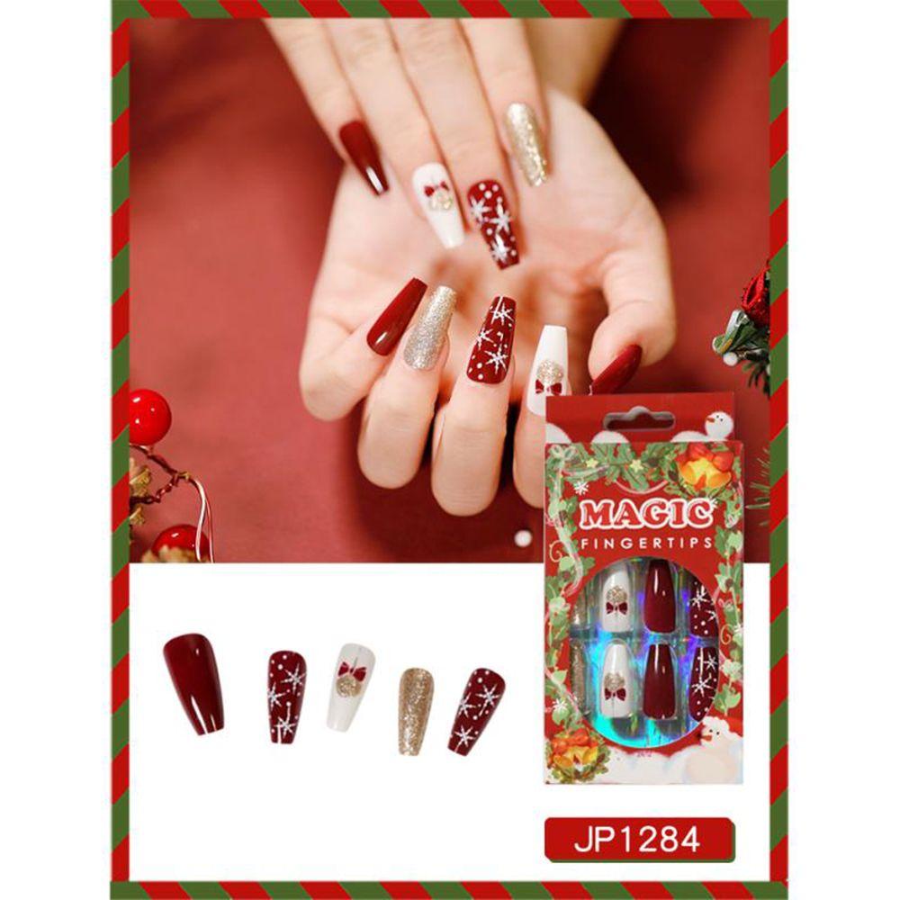 Bộ 24 Móng Tay Giả Che Phủ Toàn Diện Có Thể Tháo Rời