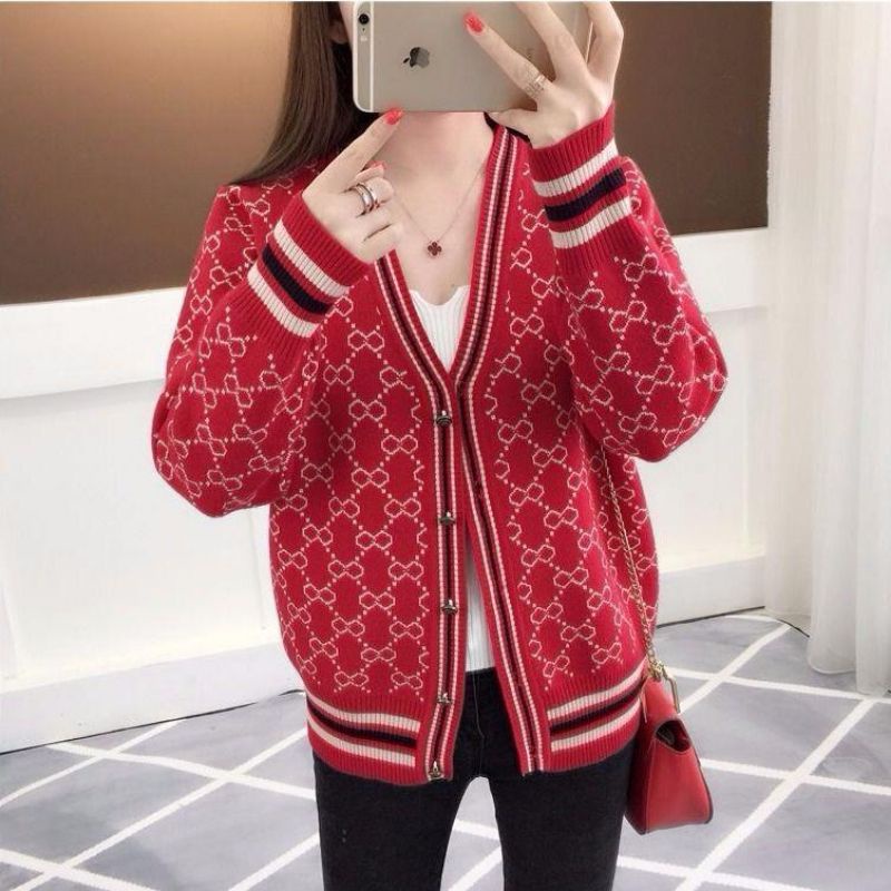Áo khoác len cadigan taobao