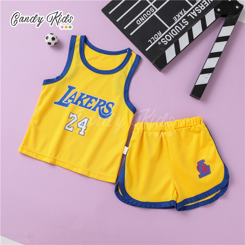 Set Đồ Bộ Ngắn In Chữ Dễ Thương Cho Bé Từ 2-11 Tuổi