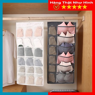 Túi treo đồ lót - Với 2 mặt 30 ngăn chất liệu vải lưới chắc chắn