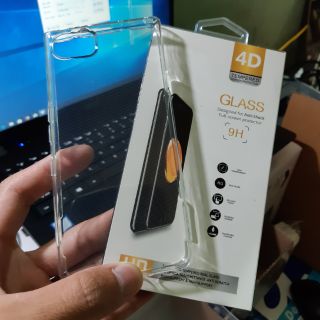 Combo ốp dẻo + kính full màn 4D cho blackberry key one
