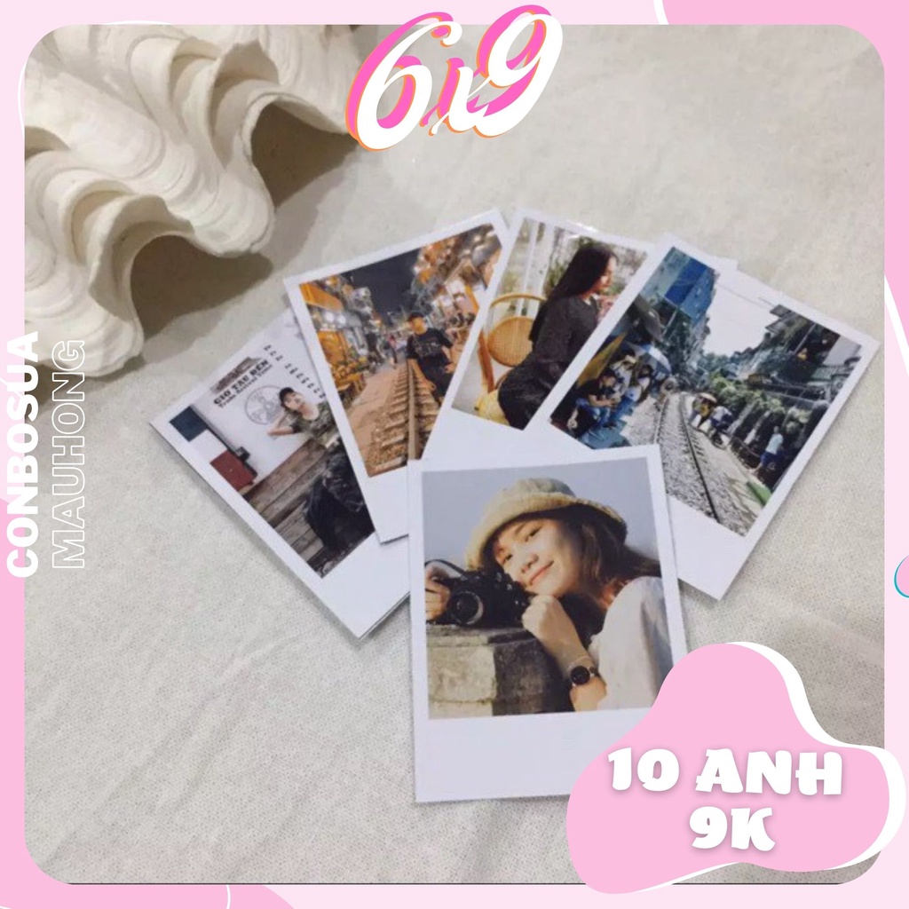 [Combo 10 ảnh] In ảnh bỏ bóp giá rẻ 6x9 - Polaroid - In ảnh theo yêu cầu 6x9 bỏ bóp phong cách Hàn Quốc