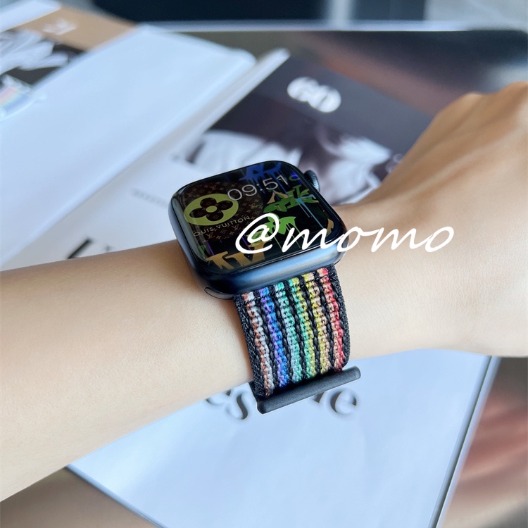 Dây Đeo Nylon Cho Đồng Hồ Thể Thao 45mm 41mm 44mm 41mm 44mm 40mm 42mm 38mm