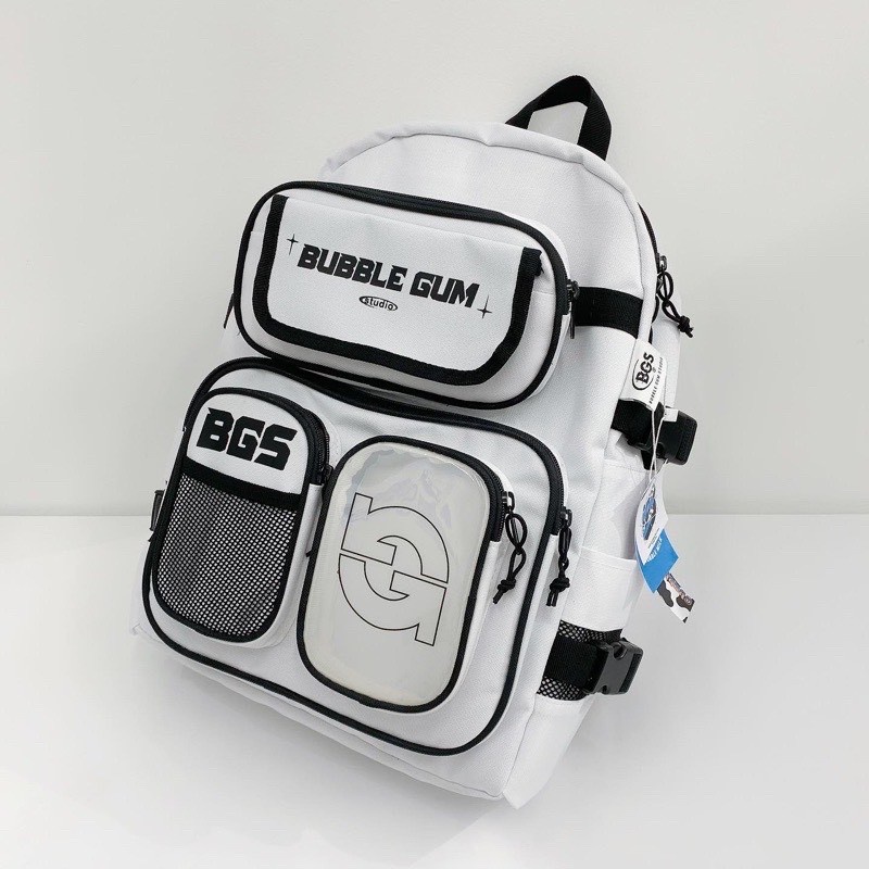 Balo đi học Bubble Gum nam nữ đựng laptop thời trang unisex chống nước phong cách Ulzzang Local brand - Gin Store