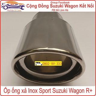 Ốp ống xả inox sport suzuki wagon r 2001-2007