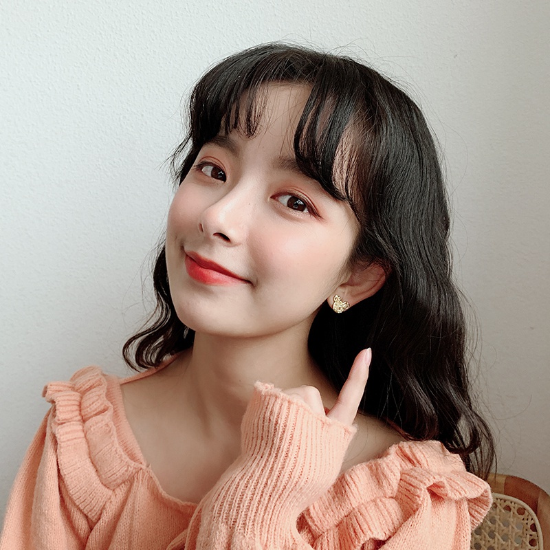 Khuyên tai nữ thiết kế đơn giản dễ thương thời trang