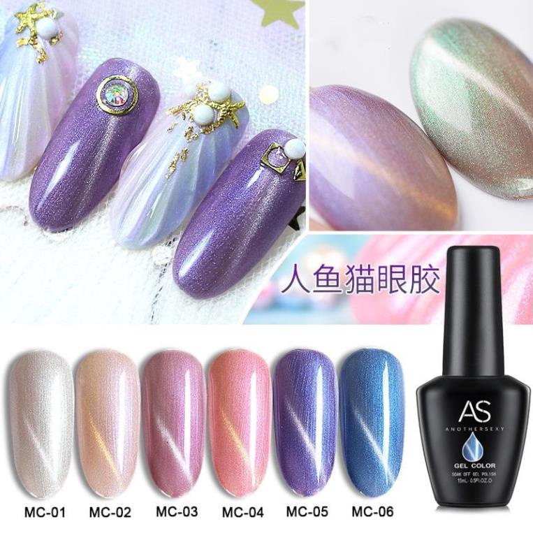 Sơn Gel AS vỏ đen Mã MC ( Cam Kết Chính Hãng - làm khô sơn gel bằng máy hơ uvled )