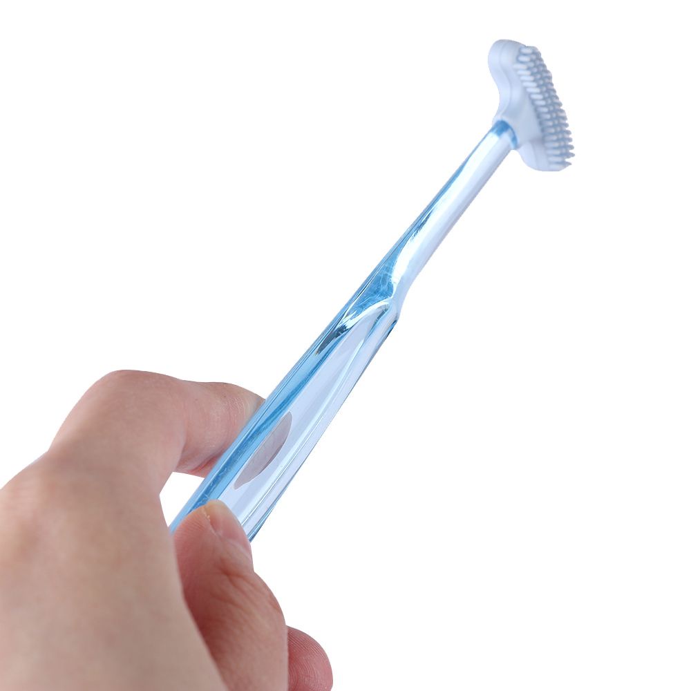 Bàn chải silicon mềm vệ sinh lưỡi hai mặt tiện dụng