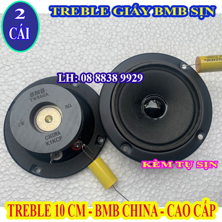 CẶP LOA TREBLE 2 TỪ BMB SỊN CHÍNH HÃNG 10 CM CAO CẤP KÈM TỤ - GIÁ 2 LOA